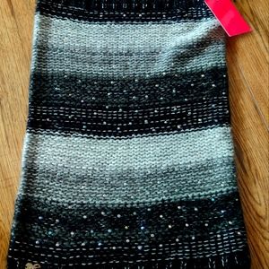 New Betsey Johnson crystal cowl scarf